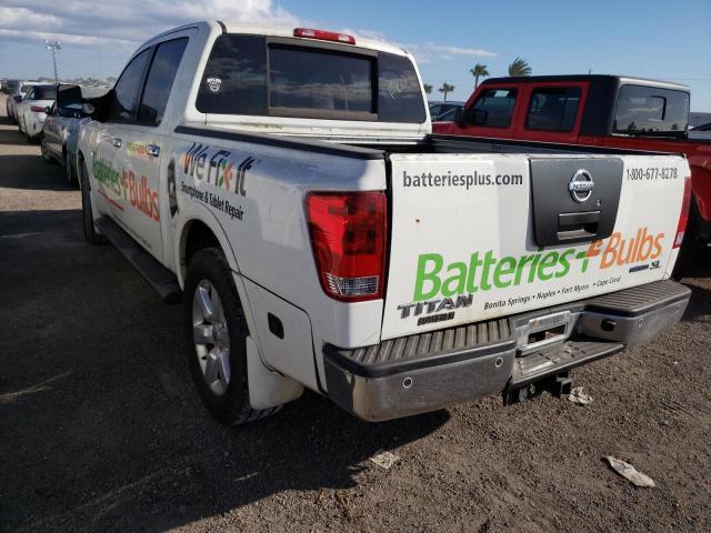 1N6BA0ED8BN306576 - 2011 NISSAN TITAN S WHITE photo 3