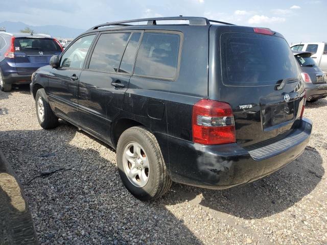 JTEGD21A660134635 - 2006 TOYOTA HIGHLANDER BLACK photo 2