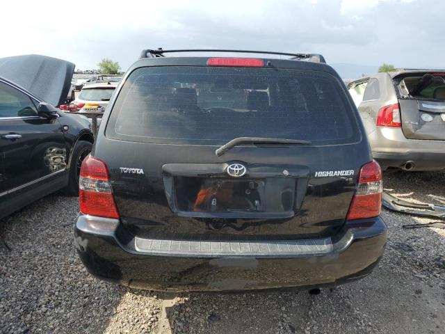 JTEGD21A660134635 - 2006 TOYOTA HIGHLANDER BLACK photo 6