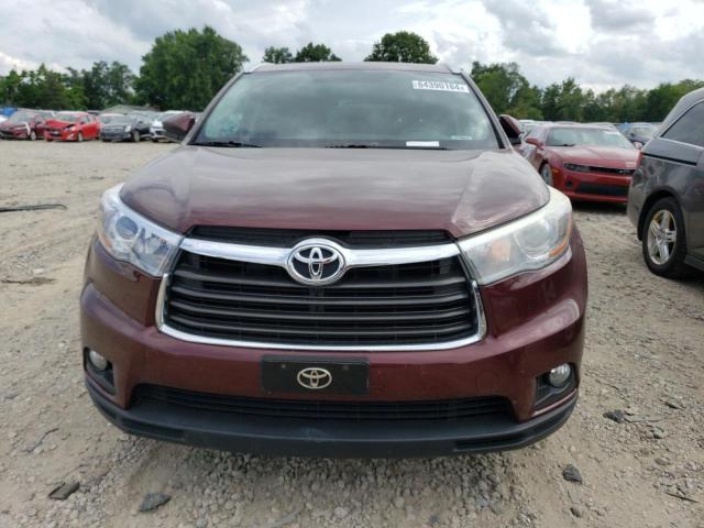 5TDJKRFH2GS300520 - 2016 TOYOTA HIGHLANDER XLE Bordo foto 5