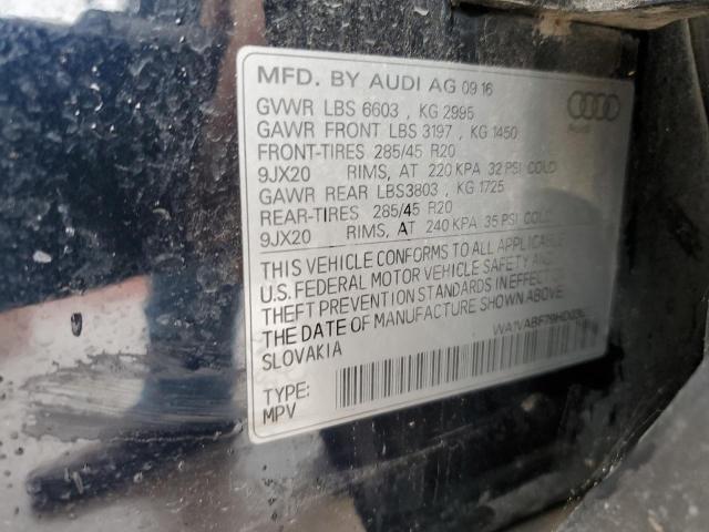 WA1VABF79HD030910 - 2017 AUDI Q7 PRESTIGE 蓝色 照片 13