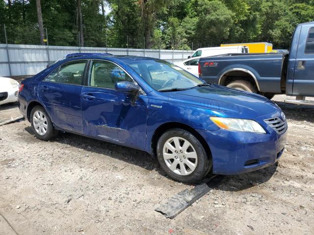 JTNBB46K673041918 - 2007 TOYOTA CAMRY HYBRID BLUE photo 4