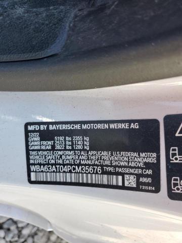 WBA63AT04PCM35676 - 2023 BMW M440XI WHITE photo 13