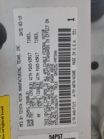 5TFAZ5CN1JX062479 - 2018 TOYOTA TACOMA DOUBLE CAB WHITE photo 12