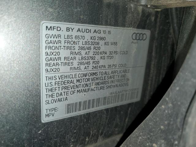 WA1LAAF78HD001805 - 2017 AUDI Q7 PREMIUM PLUS Boz foto 13