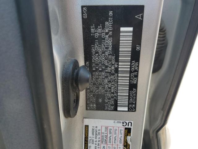 JTJBT20X380163694 - 2008 LEXUS GX 470 SILVER photo 13