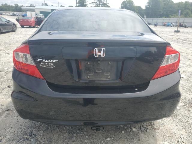 19XFB2F5XCE025504 - 2012 HONDA CIVIC LX BLACK photo 6