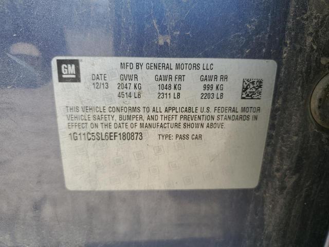 1G11C5SL6EF180873 - 2014 CHEVROLET MALIBU 1LT 蓝色 照片 12