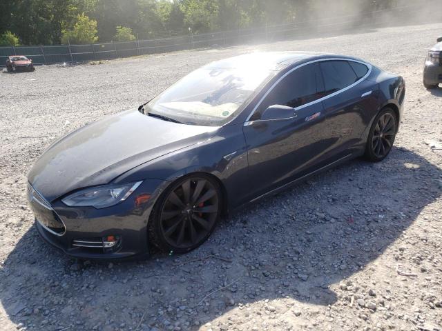 5YJSA1H26EFP67409 - 2014 TESLA MODEL S 灰色 照片 1