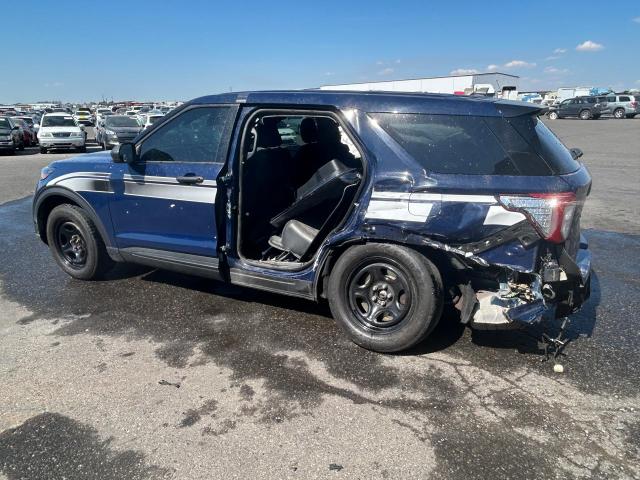 1FM5K8AC4NGA19359 - 2022 FORD EXPLORER POLICE INTERCEPTOR Көк фото 2