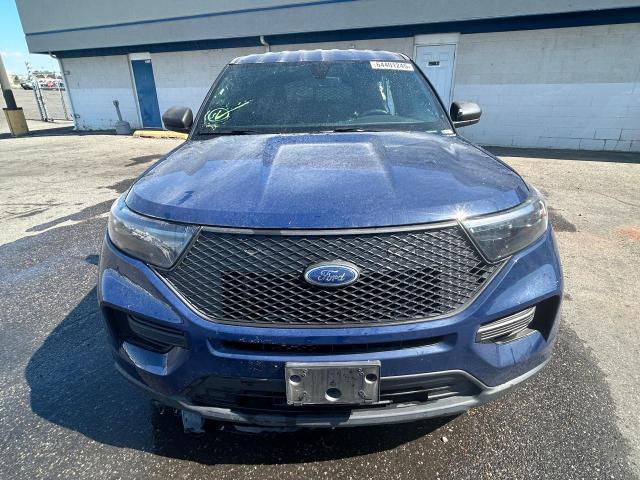 1FM5K8AC4NGA19359 - 2022 FORD EXPLORER POLICE INTERCEPTOR Көк фото 5