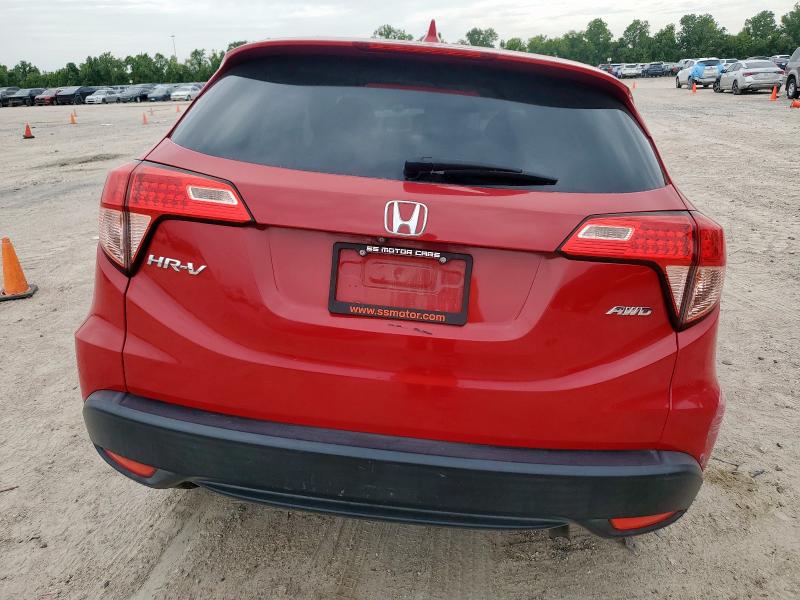 3CZRU6H55JM705108 - 2018 HONDA HR-V EX წითელი ფოტო 6