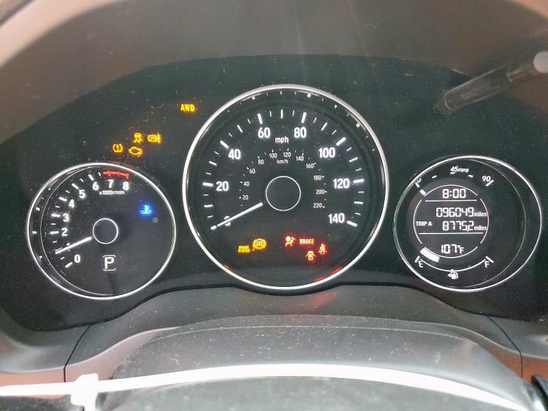 3CZRU6H55JM705108 - 2018 HONDA HR-V EX წითელი ფოტო 9