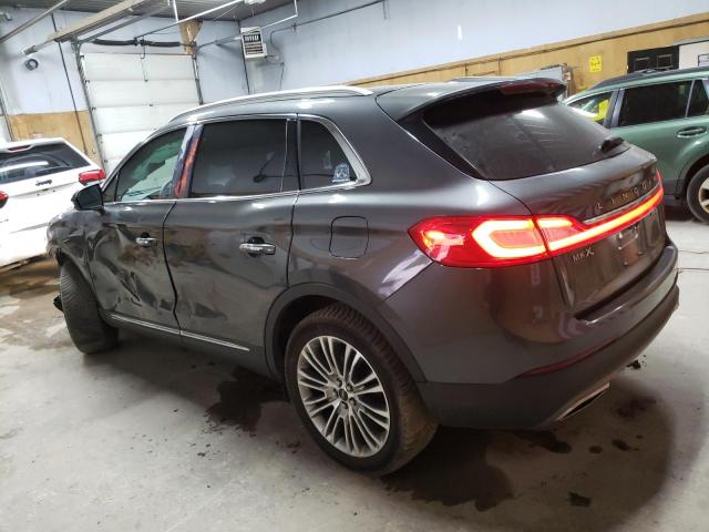 2LMPJ8LR7JBL19643 - 2018 LINCOLN MKX RESERVE Szary zdjęcie 2
