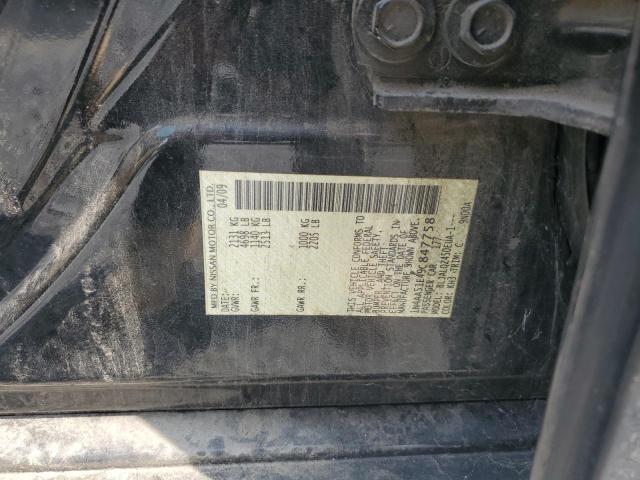 1N4AA51E49C847758 - 2009 NISSAN MAXIMA S BLACK photo 12