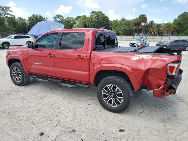 5TFAZ5CNXMX104829 - 2021 TOYOTA TACOMA DOUBLE CAB RED photo 2