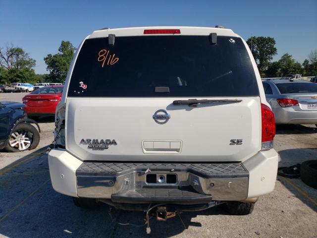 5N1AA08A45N737111 - 2005 NISSAN ARMADA SE WHITE photo 6