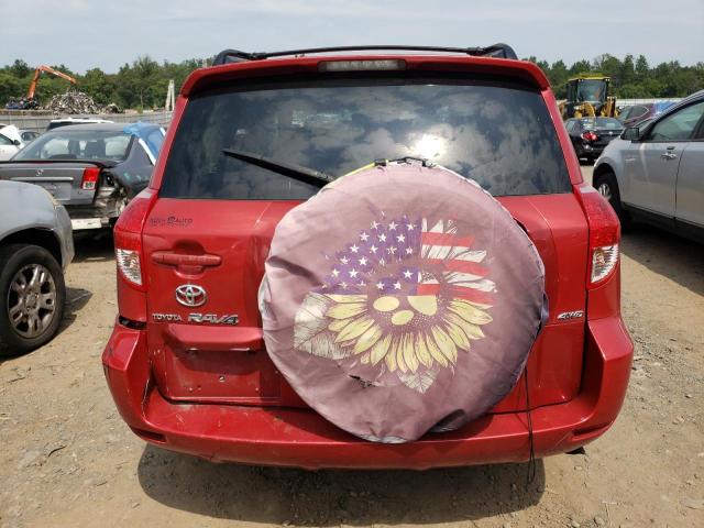 JTMBD33V376023768 - 2007 TOYOTA RAV4 RED photo 6