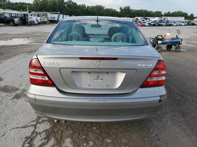 WDBRF87H96F804706 - 2006 MERCEDES-BENZ C 350 4MATIC GRAY photo 6