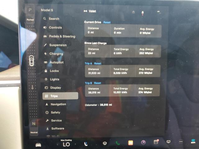 5YJSA1E5XPF512442 - 2023 TESLA MODEL S BLACK photo 9