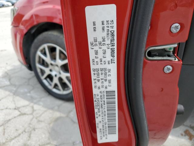 3C4PDDEG6ET304394 - 2014 DODGE JOURNEY R/T RED photo 13