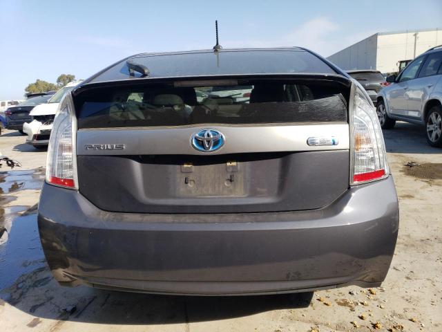 JTDKN3DP8E3052825 - 2014 TOYOTA PRIUS PLUG GRAY photo 6