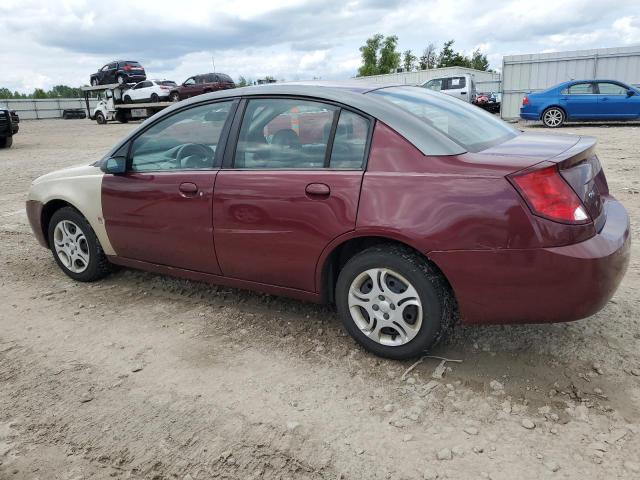 1G8AJ52F93Z139702 - 2003 SATURN ION LEVEL 2 BURGUNDY photo 2