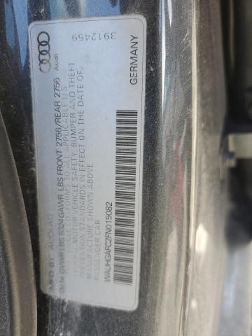 WAUHGAFC2FN019082 - 2015 AUDI A6 PRESTIGE ნაცრისფერი ფოტო 12