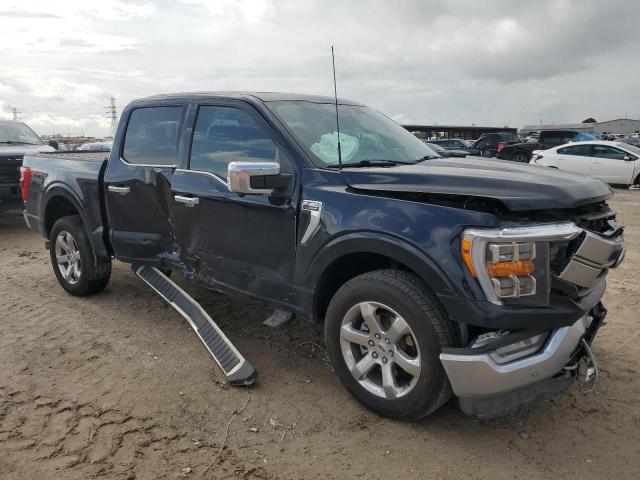 1FTFW1E85NKD01517 - 2022 FORD F150 SUPERCREW BLUE photo 4