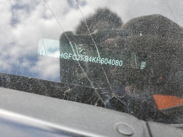 2HGFC2F84KH604080 - 2019 HONDA CIVIC SPORT 白色 照片 12