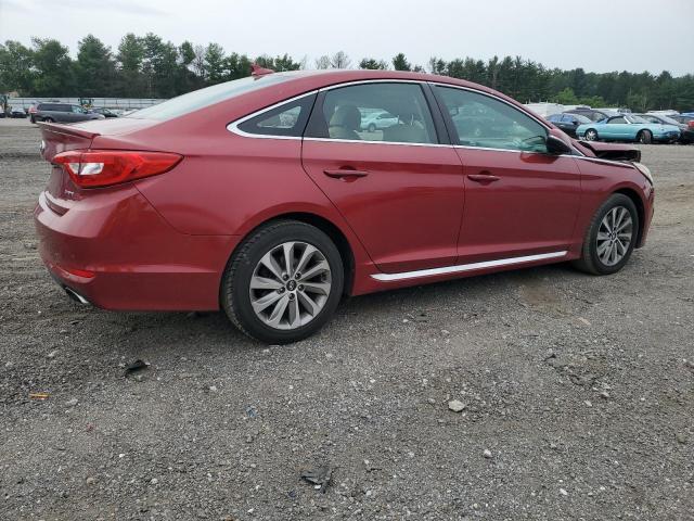 5NPE34AF1GH335384 - 2016 HYUNDAI SONATA SPORT RED photo 3