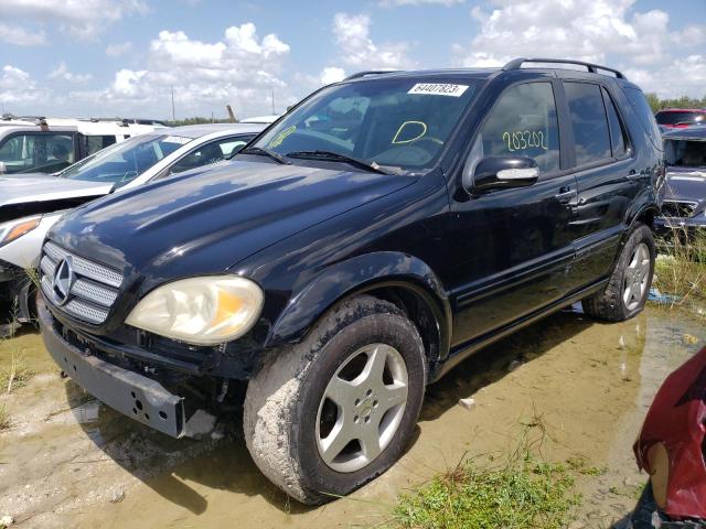 4JGAB74EX2A295579 - 2002 MERCEDES-BENZ ML 55 BLACK photo 1