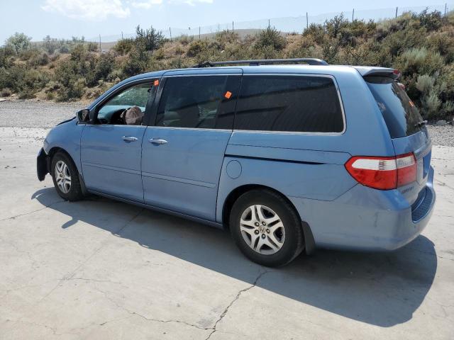 5FNRL38777B038564 - 2007 HONDA ODYSSEY EXL BLUE photo 2