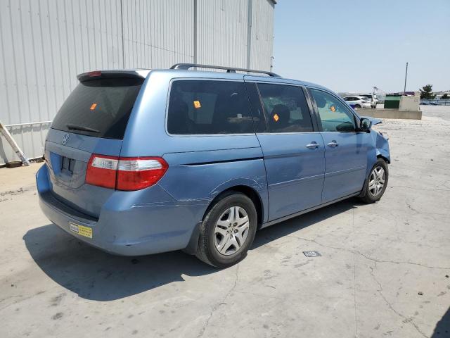 5FNRL38777B038564 - 2007 HONDA ODYSSEY EXL BLUE photo 3