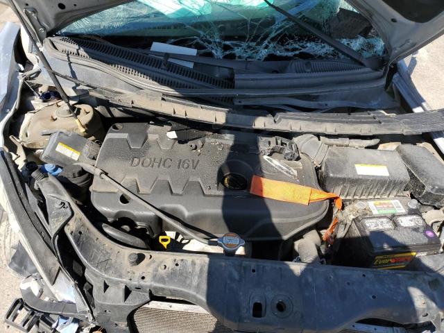 KNADE123676256311 - 2007 KIA RIO BASE SILVER photo 11