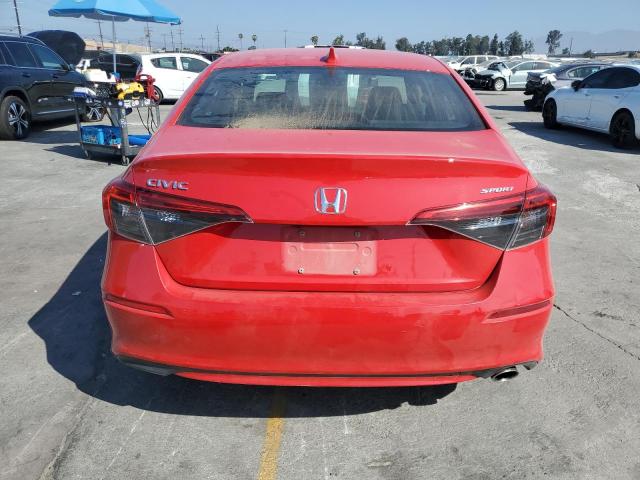 2HGFE2F50RH572755 - 2024 HONDA CIVIC SPORT RED photo 6