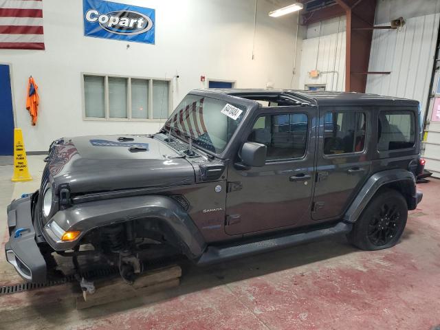 1C4JJXP62NW171003 - 2022 JEEP WRANGLER U SAHARA 4XE GRAY photo 1