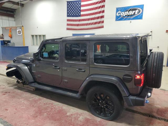 1C4JJXP62NW171003 - 2022 JEEP WRANGLER U SAHARA 4XE GRAY photo 2