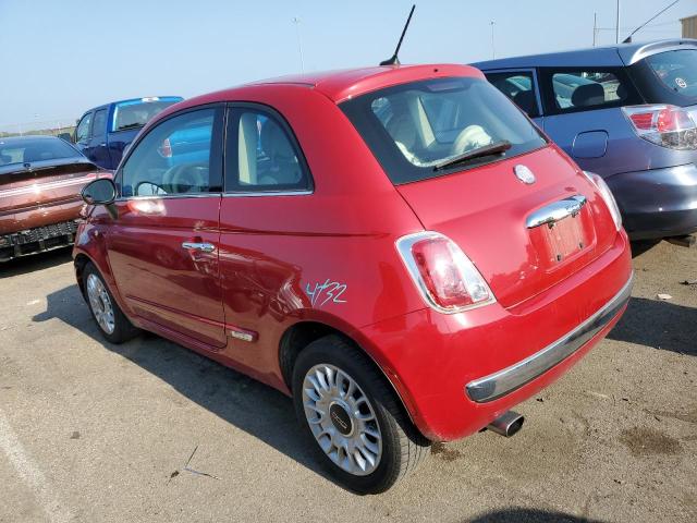 3C3CFFCR7CT117871 - 2012 FIAT 500 LOUNGE RED photo 2