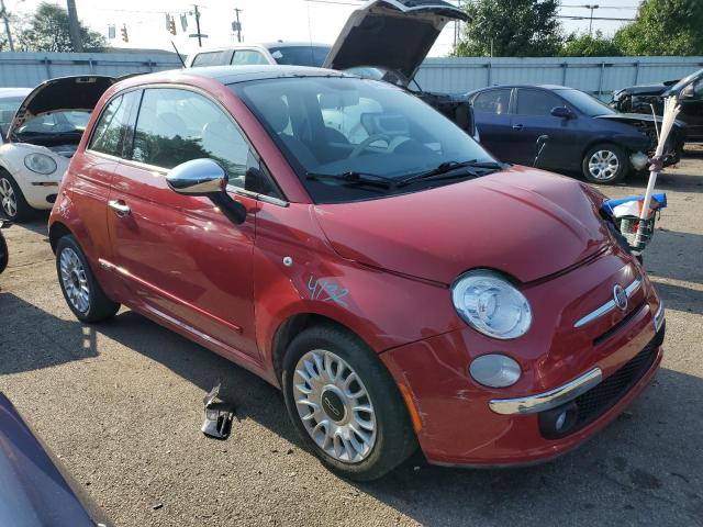 3C3CFFCR7CT117871 - 2012 FIAT 500 LOUNGE RED photo 4