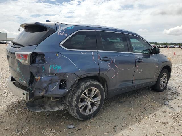 5TDKKRFH3ES017397 - 2014 TOYOTA HIGHLANDER XLE Mavi foto 3
