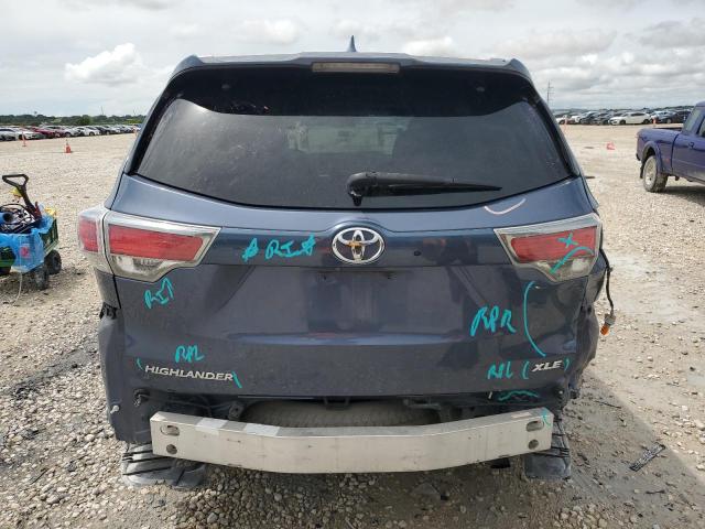 5TDKKRFH3ES017397 - 2014 TOYOTA HIGHLANDER XLE Mavi foto 6