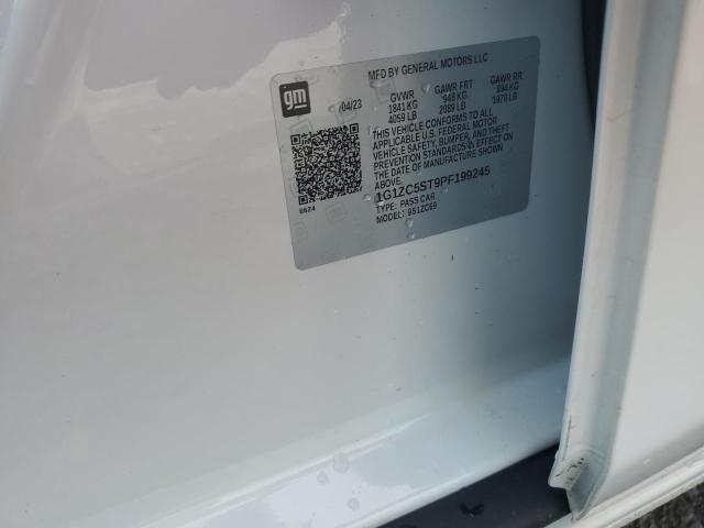 1G1ZC5ST9PF199245 - 2023 CHEVROLET MALIBU LS თეთრი ფოტო 12
