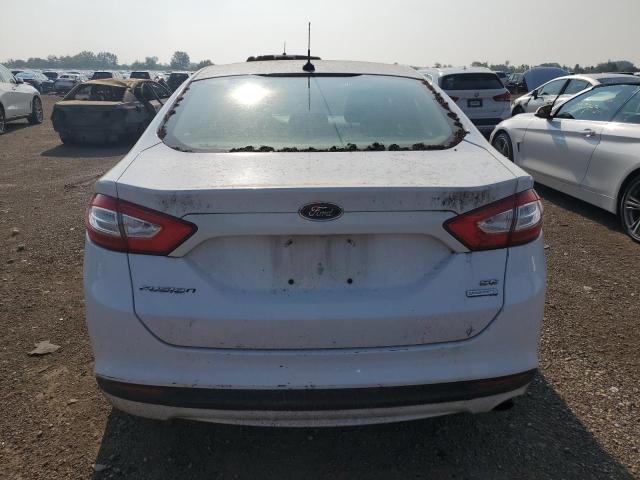 3FA6P0HR0DR304594 - 2013 FORD FUSION SE WHITE photo 6
