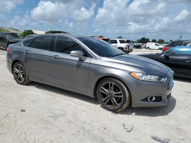 3FA6P0D91ER313571 - 2014 FORD FUSION TITANIUM GRAY photo 4