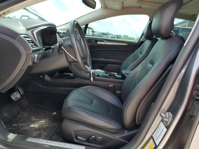 3FA6P0D91ER313571 - 2014 FORD FUSION TITANIUM GRAY photo 7