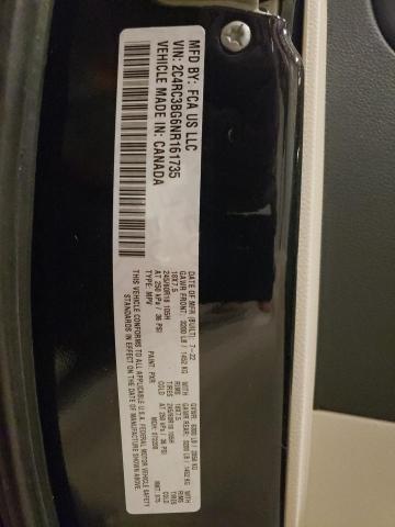 2C4RC3BG6NR161735 - 2022 CHRYSLER PACIFICA TOURING L 黑色 照片 12