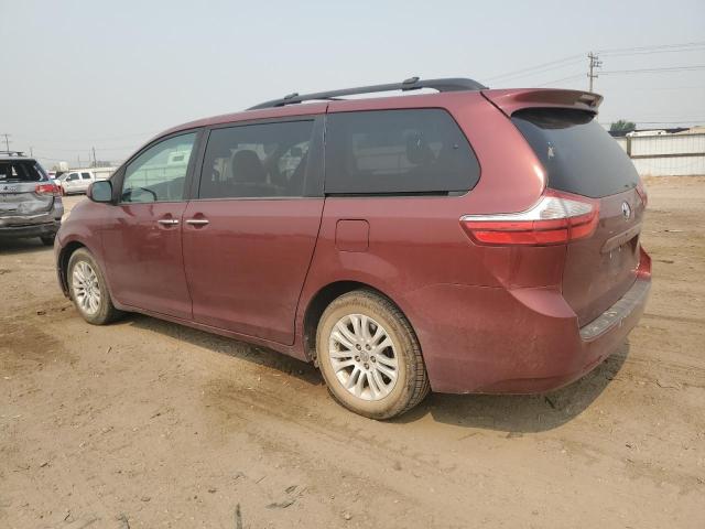 5TDYK3DC9FS619950 - 2015 TOYOTA SIENNA XLE MAROON photo 2