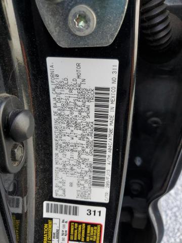 3TMJU4GNXAM105001 - 2010 TOYOTA TACOMA DOUBLE CAB PRERUNNER BLACK photo 12