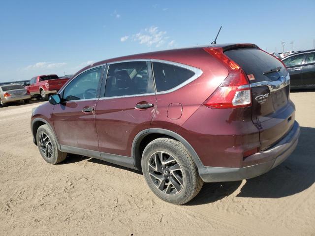 2HKRM3H44GH525628 - 2016 HONDA CR-V SE MAROON photo 2